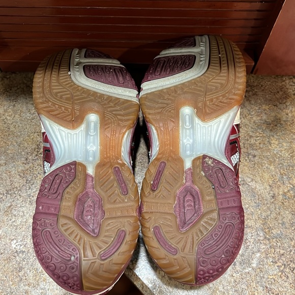 ASICS Gel 1120 Volleyball Shoes Pearl Maroon Sz 7 - Picture 7 of 7